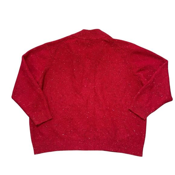 JOS A BANK Men’s 1/4 Zip Red Lambs’ Wool Pullover Size XXL - Picture 2 of 8